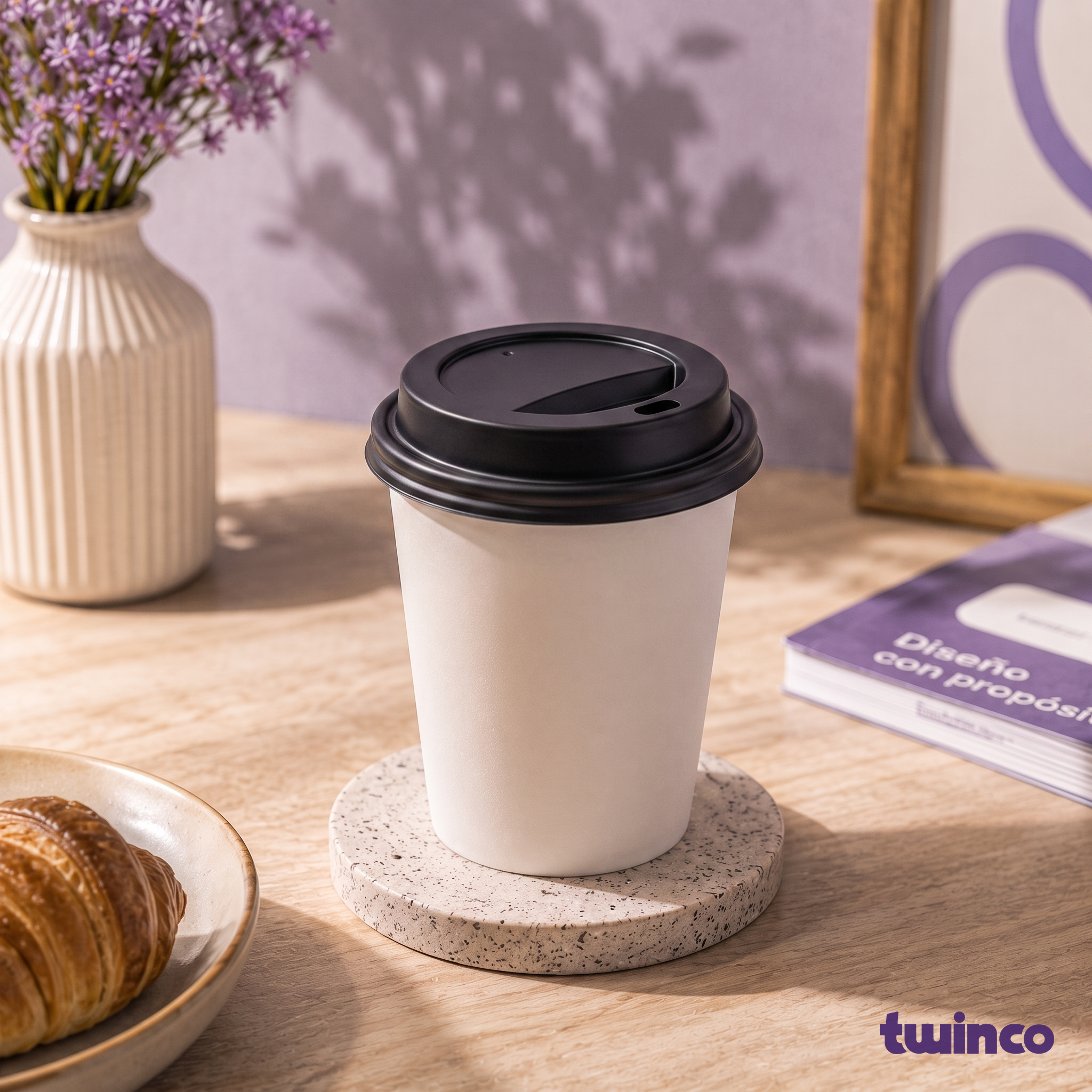 Tapa Para Vaso De Carton 80Mm – Twinco, empaque desechable personalizado al mayoreo