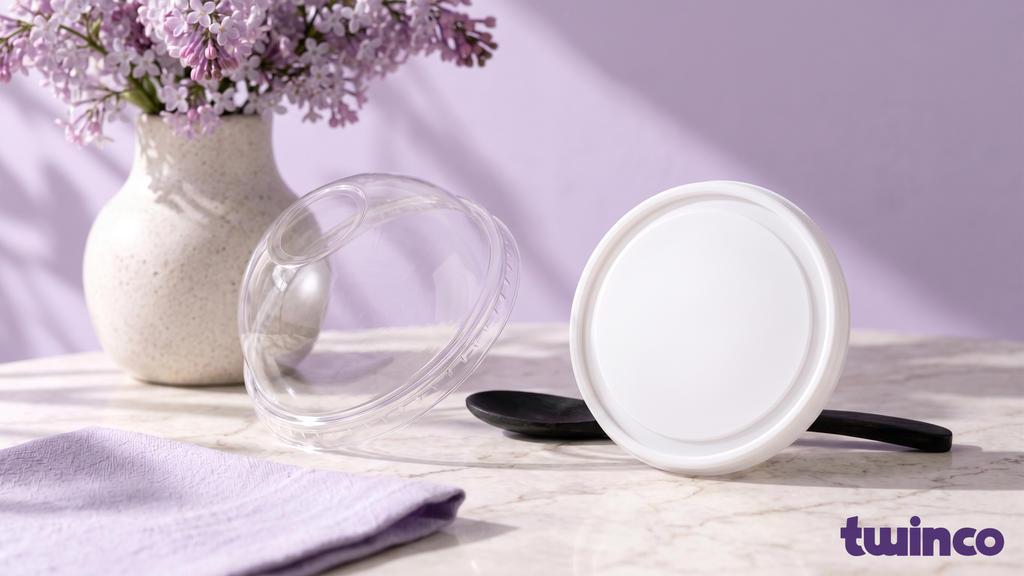 Tapa Para Vaso De Helado – Twinco, empaque desechable personalizado al mayoreo