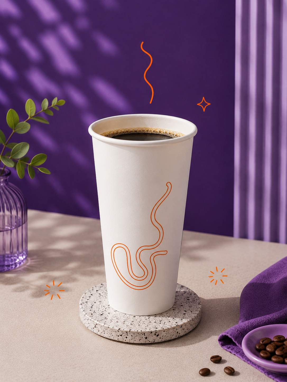 Vaso Carton Doble Pared 90Mm