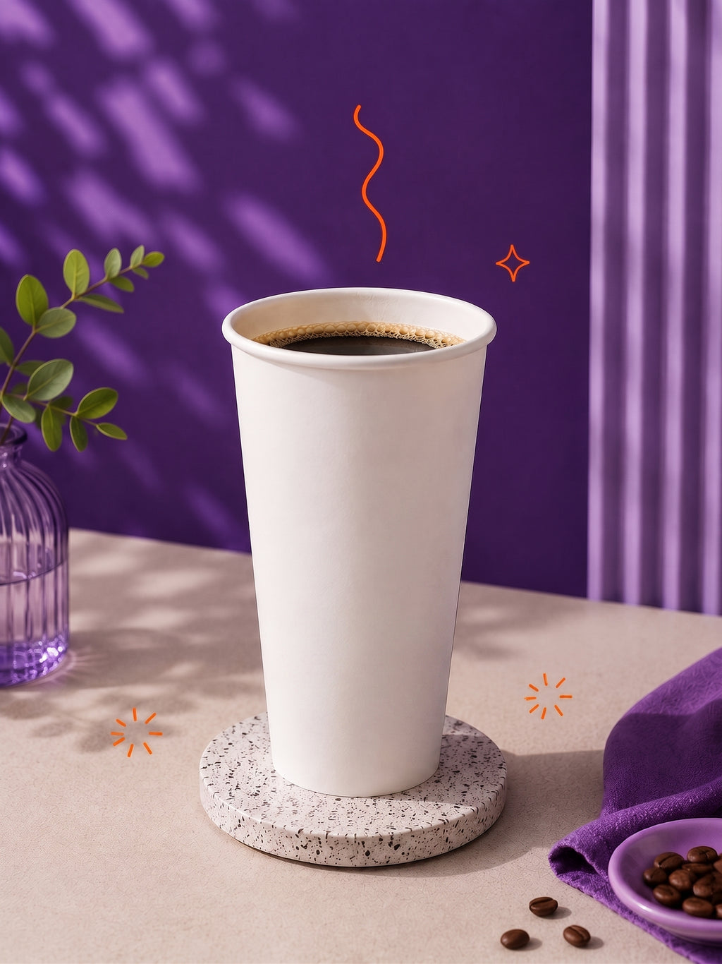 Vaso Carton Doble Pared 90Mm en 20 OZ – Twinco, empaque desechable personalizado al mayoreo