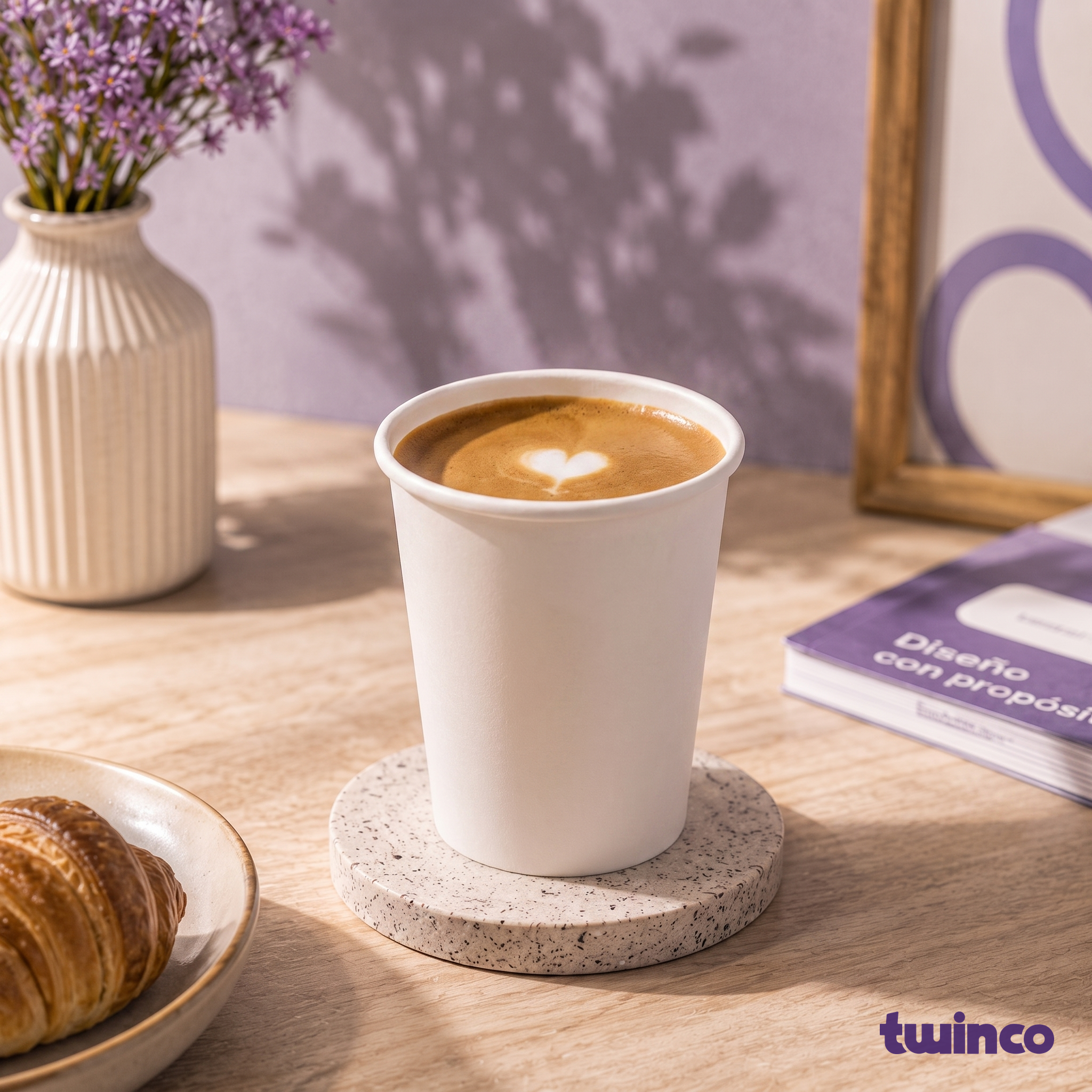 Vaso Carton Doble Pared 62Mm – Twinco, empaque desechable personalizado al mayoreo