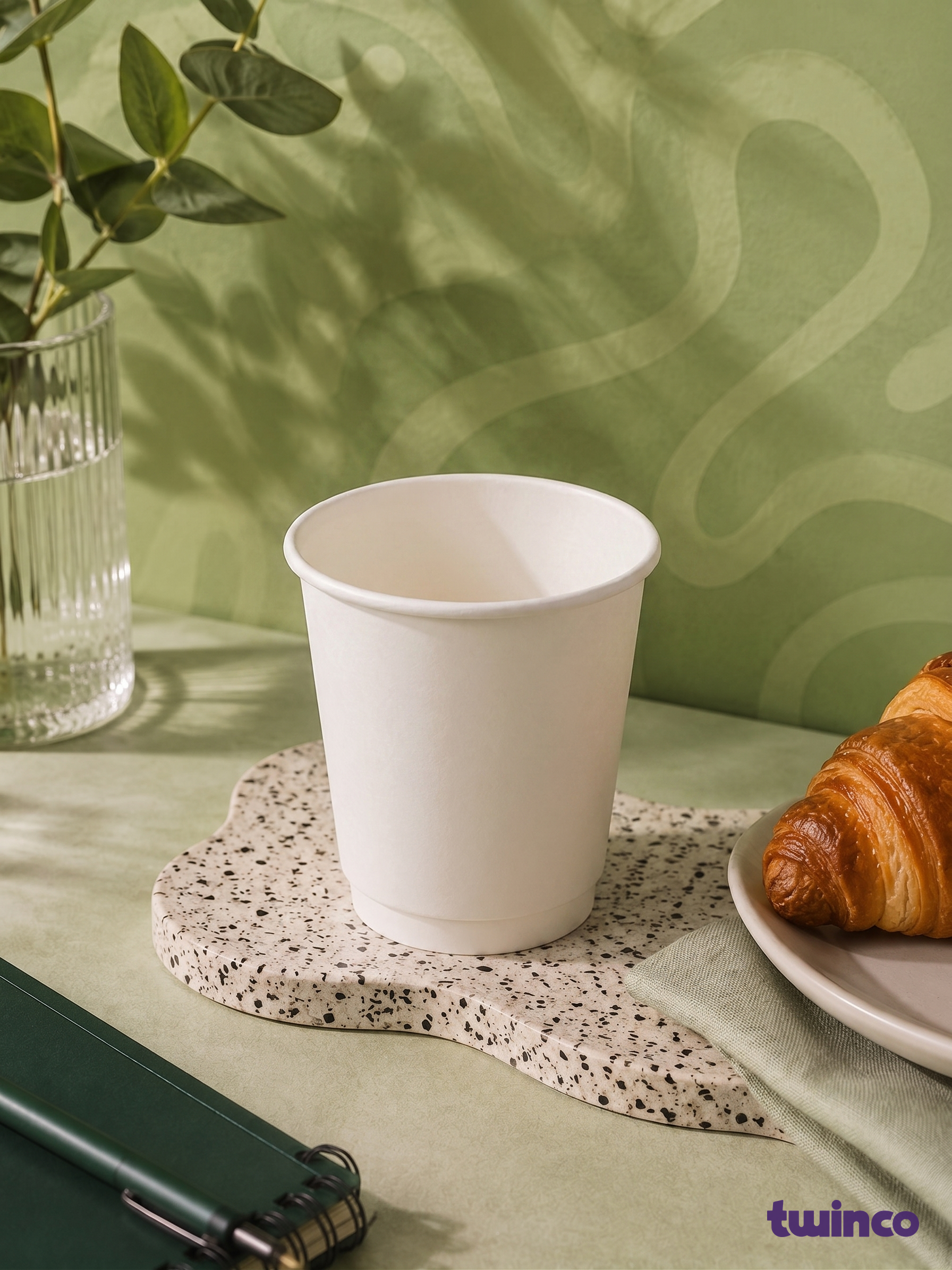 Vaso Carton Doble Pared 62Mm – Twinco, empaque desechable personalizado al mayoreo