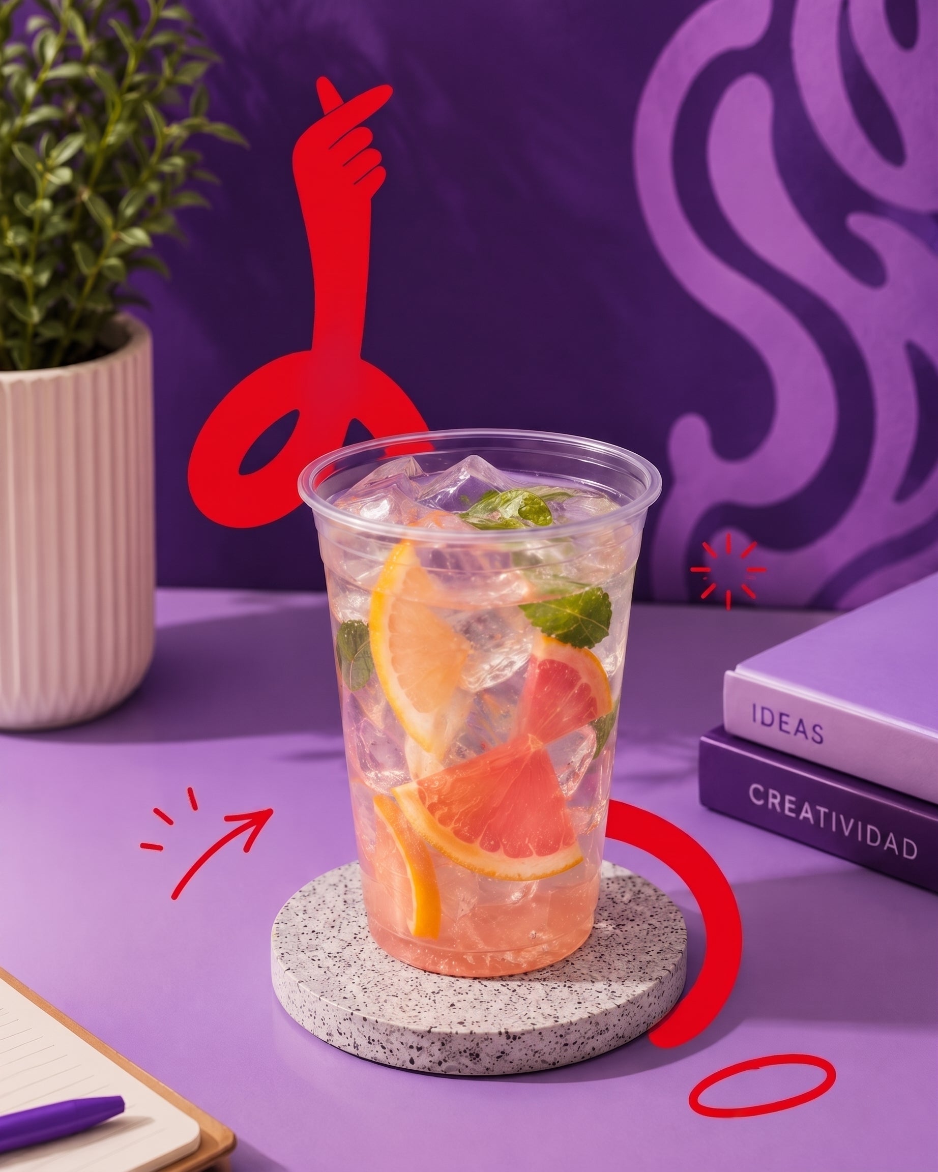 Vaso De Plastico Polipropileno 90Mm en 700 ML – Twinco, empaque desechable personalizado al mayoreo